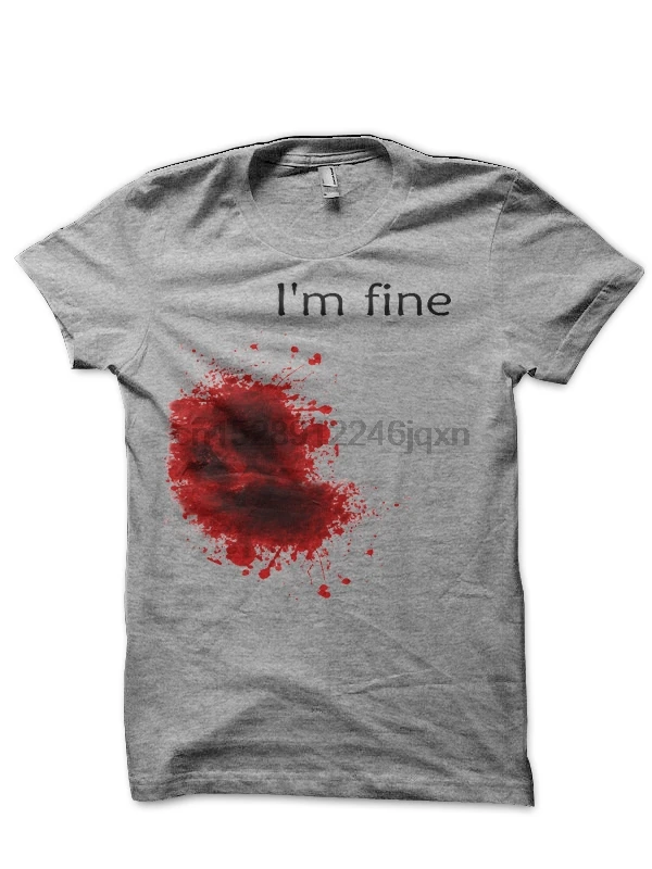 I Fine кровавая рана футболка |