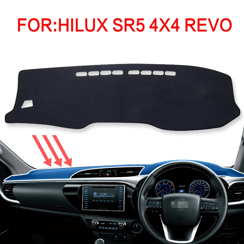 Внутренняя крышка приборной панели автомобиля коврик для ковер Toyota Hilux SR5 4x4 REVO Hi