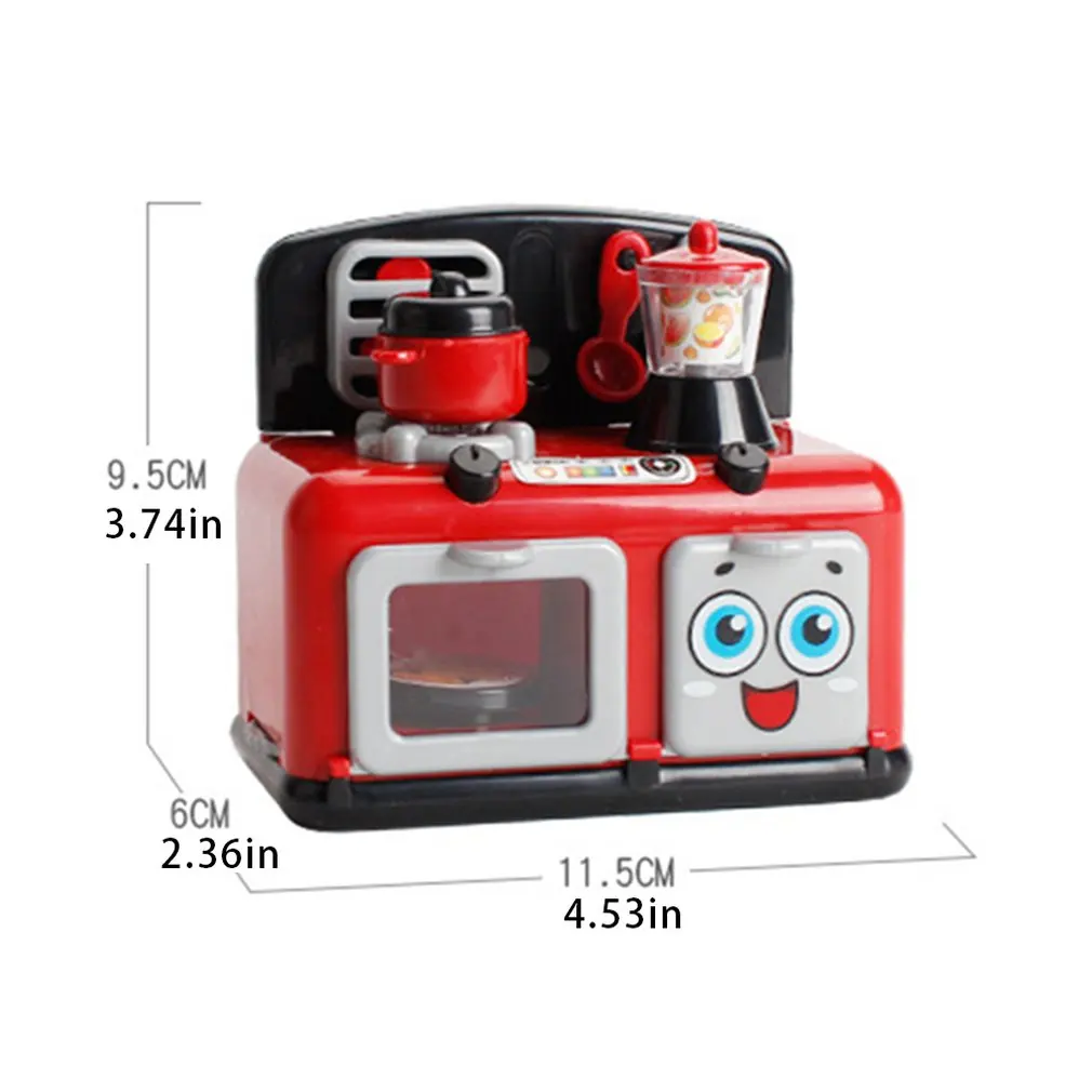 

Mini Kitchen Toy Stimulation Home Appliance Children Doll House Furniture Accessories Electric Cooking Model Pretend Play Toy