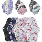 Прокладки для моющийся санитарный, бамбуковые тканевые Многоразовые прокладки для менструальных прокладок с мультяшным принтом, 1 шт.