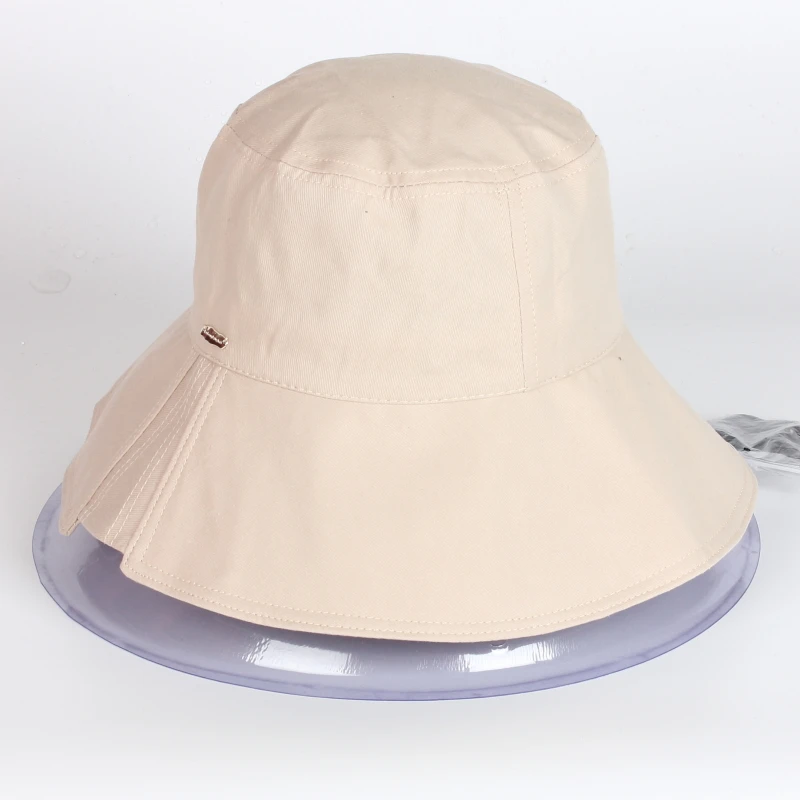

Women Lady Sunshade Wide Brim Straw Caps Beach Bucket Hat England Fashion Spring Summer Autumn Accept Customized Logo Plain
