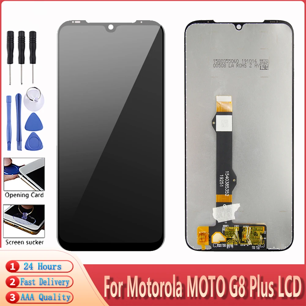 6 3 &quotААА + ЖК-дисплей для Motorola Moto G8 плюс XT2019 XT2019-1 XT2019-2LCD Для цифрователя сенсорного