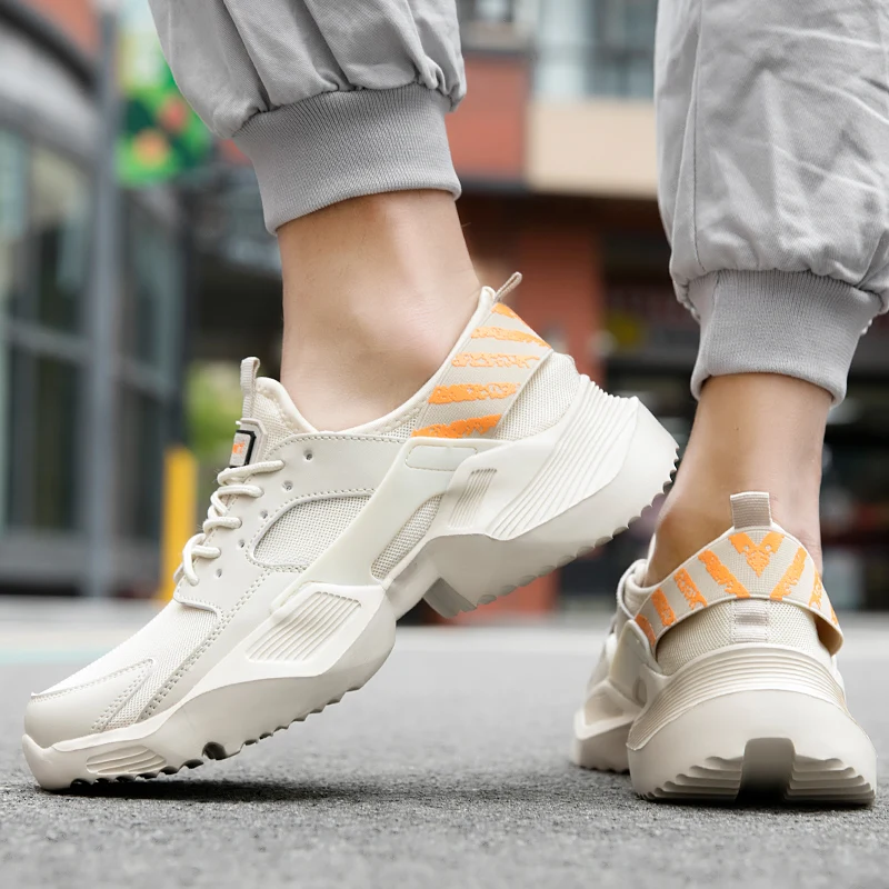 TULUO/Классические Легкие кроссовки для бега мужские брендовые на бретелях Мужские