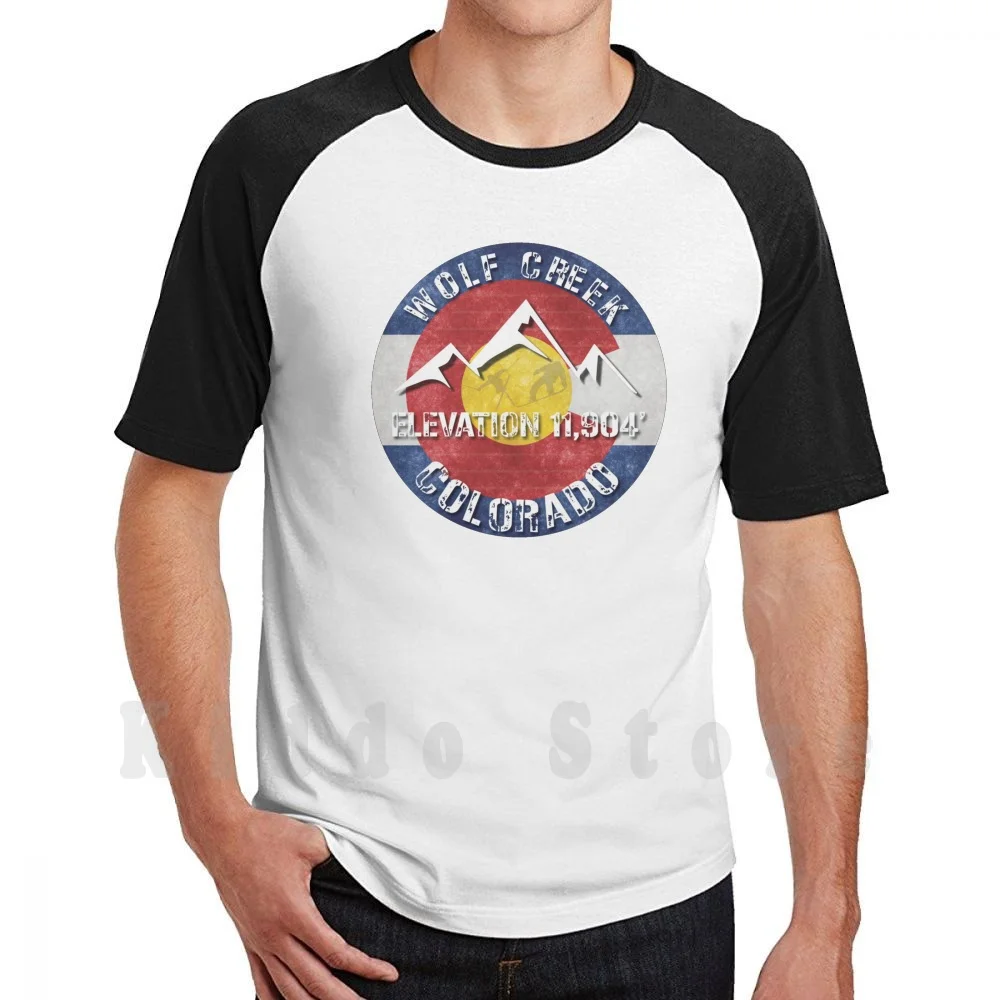 Hiking Mountain Gift Ideas T Shirt Diy Big Size 100% Cotton Ski Resort Colorado