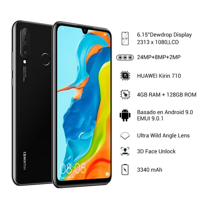 Global Version HUAWEI P30 Lite 4GB 128GB Smartphone Kirin710 Octa Core 6.15&quot FHD Display 32MP Front Camera 3340mAh Battery|Смартфоны| |