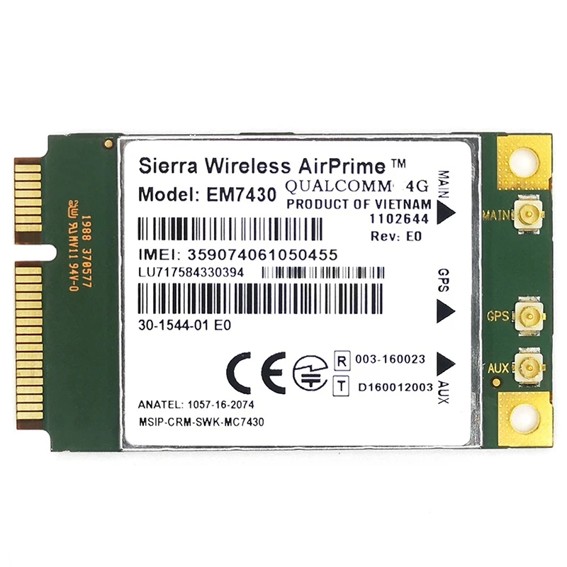 MC7430 LTE 4G модуль FDD TDD CAT6 HSPA + GNSS WWAN карта USB 3 0 интерфейс карта|Сетевые карты| |