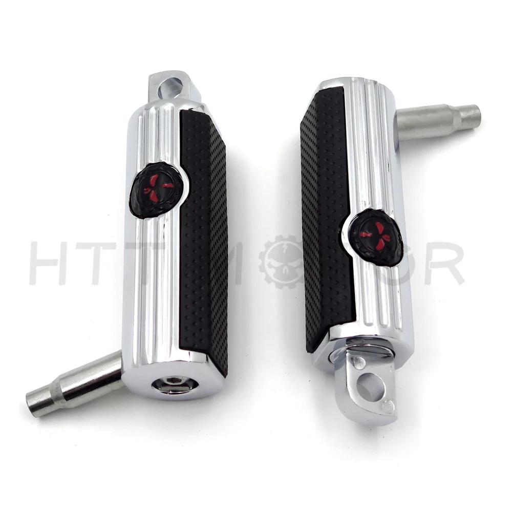 Aftermarket новая пара подножки отдых шестерни череп для Harley Мотоцикл Touring мужской Peg Mount FL
