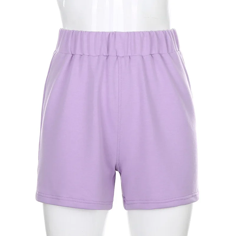 

Purple sweat suits women cropped long sleeve sweatshirt+short sets for women sweatsuit wholesale two piece outfits matching sets