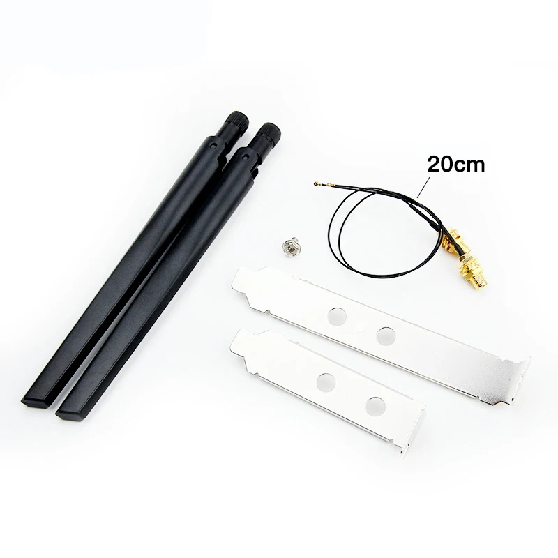 2x10 дБи 6 RP-SMA внешняя антенна с удлинителем MHF4 двухдиапазонный 2 4 ГГц 5 для M.2 WiFi