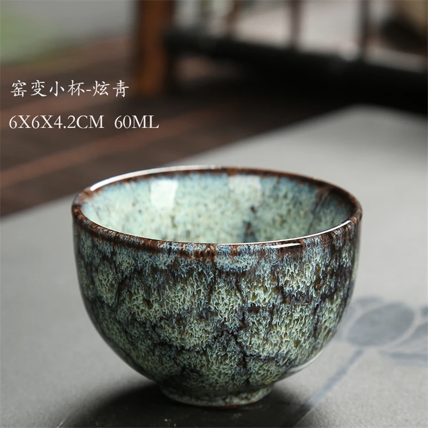 

8 pcs/set Chinese Ceramic Tea Cup Ice Cracked Glaze Cup Kung Fu teaset Small Porcelain Tea Bowl Teacup Tea Accessories Drinkware
