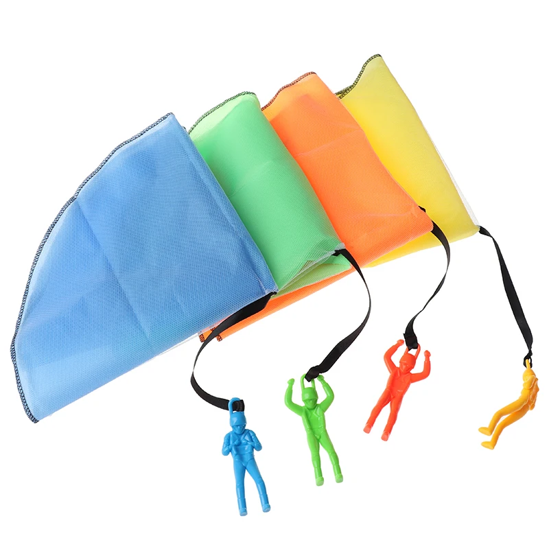 

Funny Design Kids Hand Throwing Parachute Toy For Children Educational Parachute With Figure Soldier Outdoor Play Games Sports