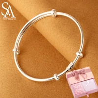 sa silverage silver 999 waist fine sterling silver bracelet womens fashion push pull wedding gifts to send parents girlfriends