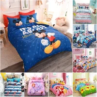 Disney Bedding Set Cotton 100% Frozen Else Anna Princess Covered Sheet PillowCase For Kids Boys Girl Chid Bed 1.2 1.5m