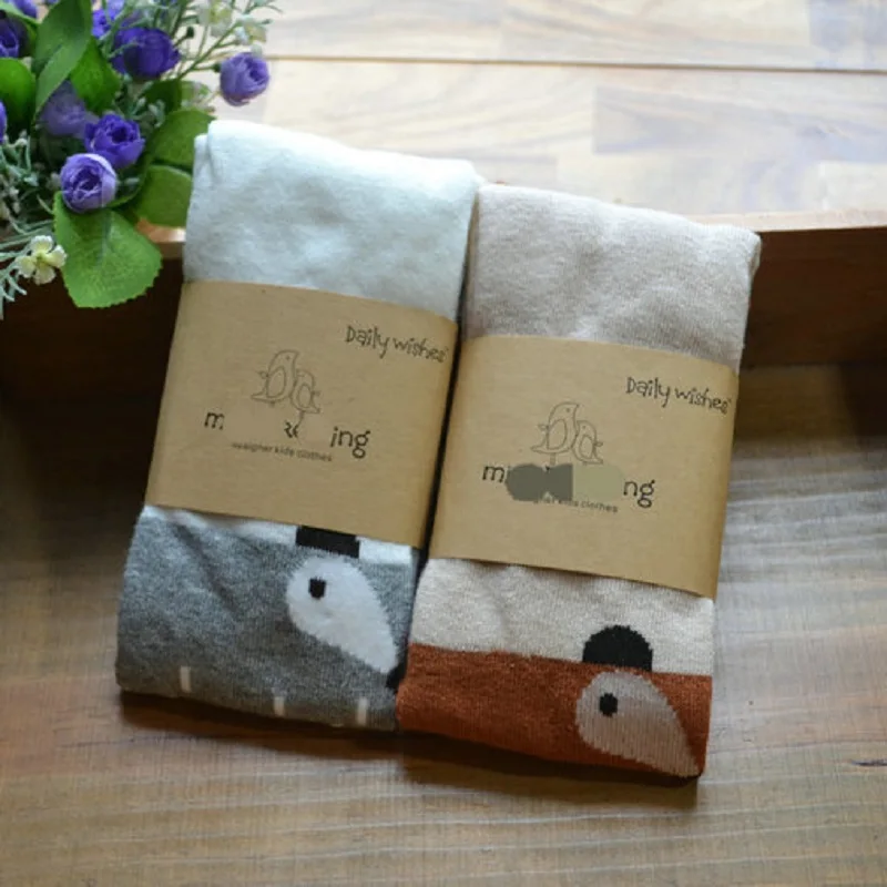 Зимние весенние колготки для маленьких девочек детские чулки Мультяшные