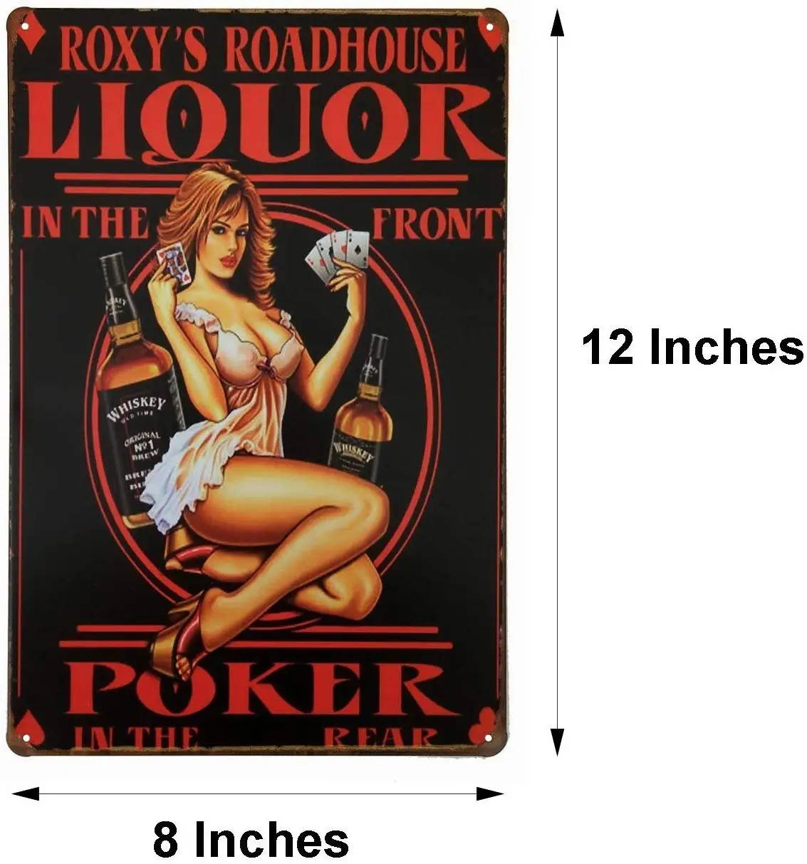 Металлическая жестяная вывеска для напитков винтажная металлическая виски дома