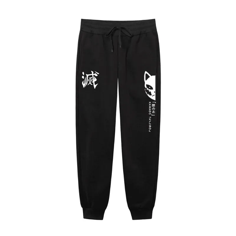 

Quality Fleece trousers Japanese Anime Demon Slayer Printed men Women Men Jogging Pants Hip hop Streetwear Men SweatpantS BK357