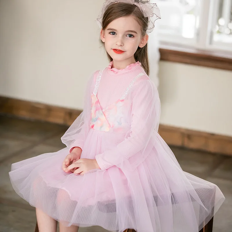 

Children's Clothing New Thick Girl Dress Cute Children Tutu Elegant Princess Dress Autumn And Winter Girls Clothes 3-8 Years