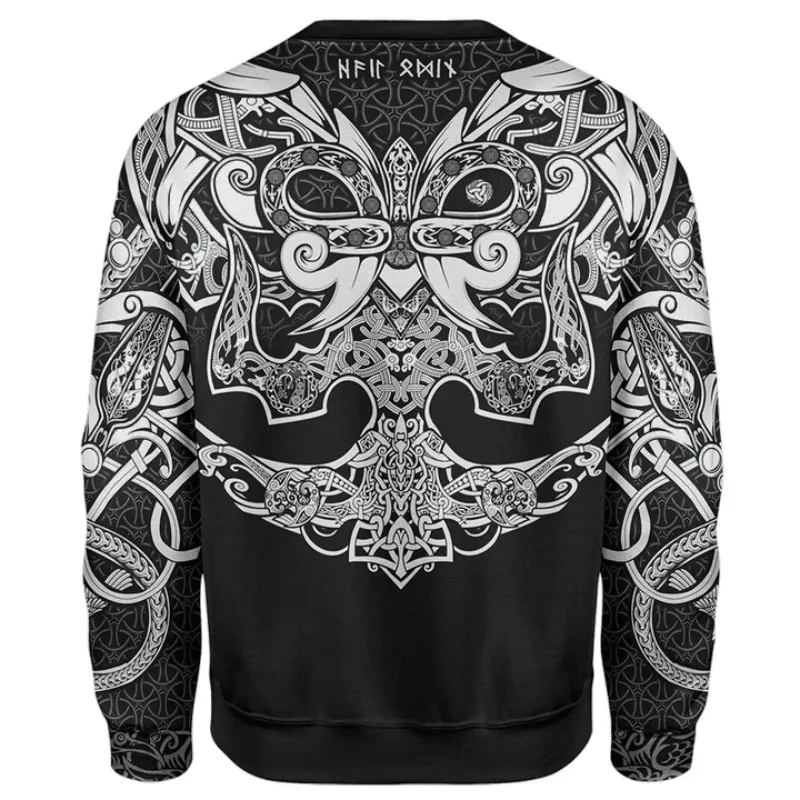 

Viking Muninn Tattoo Raven 3D Printed Men for women hoodies Harajuku Fashion Hooded Sweatshirt hoodie Halloween cosplay costumes