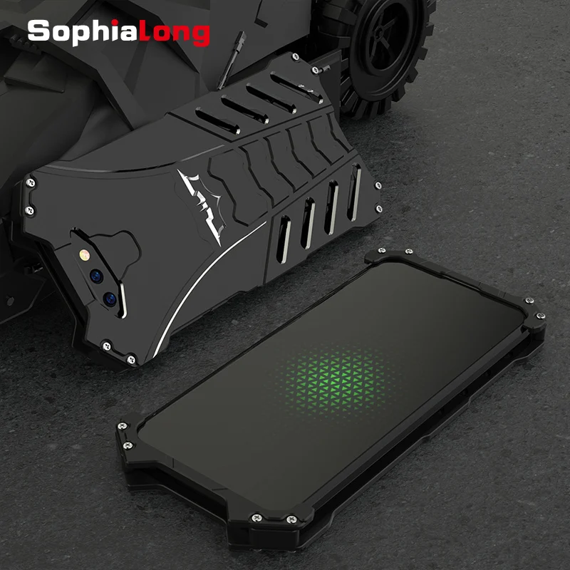 Роскошный металлический чехол для телефона Xiaomi Black Shark 2 Pro Helo защитные чехлы из