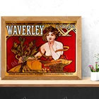 Альфонсе муча, циклы Waverley Paris 1898. Художественный плакат с принтом, винтажныйРетро Декор стен, винтажные рекламы в стиле кантри