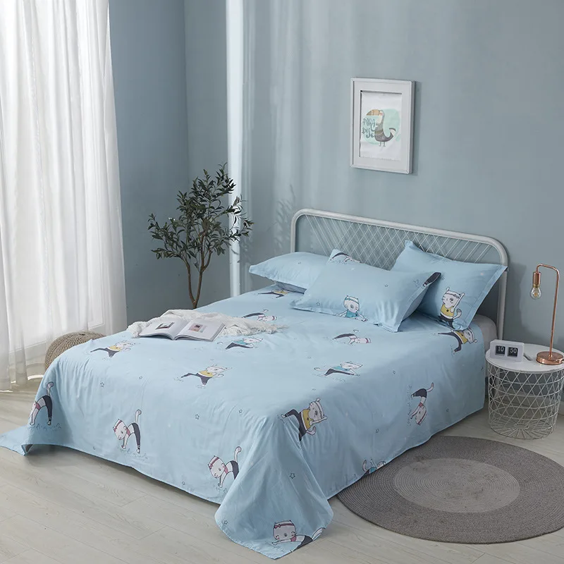 

Flat Sheet Bed Sheet Child Kids Adults Full Bedspread Mattress Protector Cover NO Pillowcase Queen Size Bed Sheets No Pillowcase