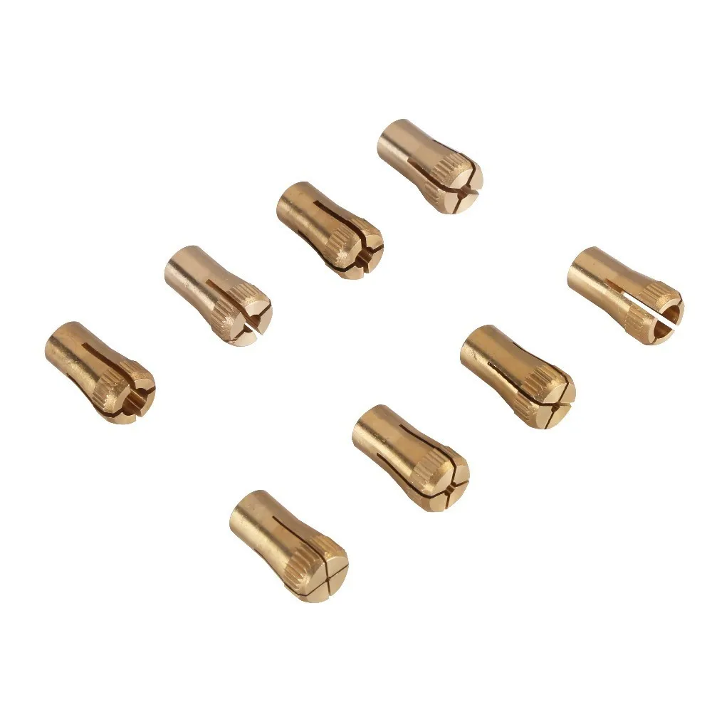 

GKTOOLS, 9 Pieces/lot, including 8 Pieces of Mini Chuck /Small Collet and 1 Piece of Fixed Copper Cap, Z061 & Z045A