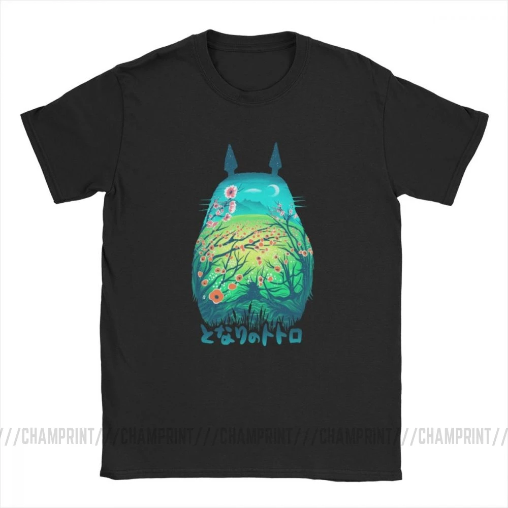 Мужская футболка He Is My Neighbor Totoro новинка 100% хлопковая с коротким рукавом и круглым