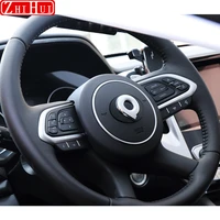 car styling steering wheel decorative cover abs logo stickers decoration for great wall gwm poer ute 2020 2021 haval accessorie