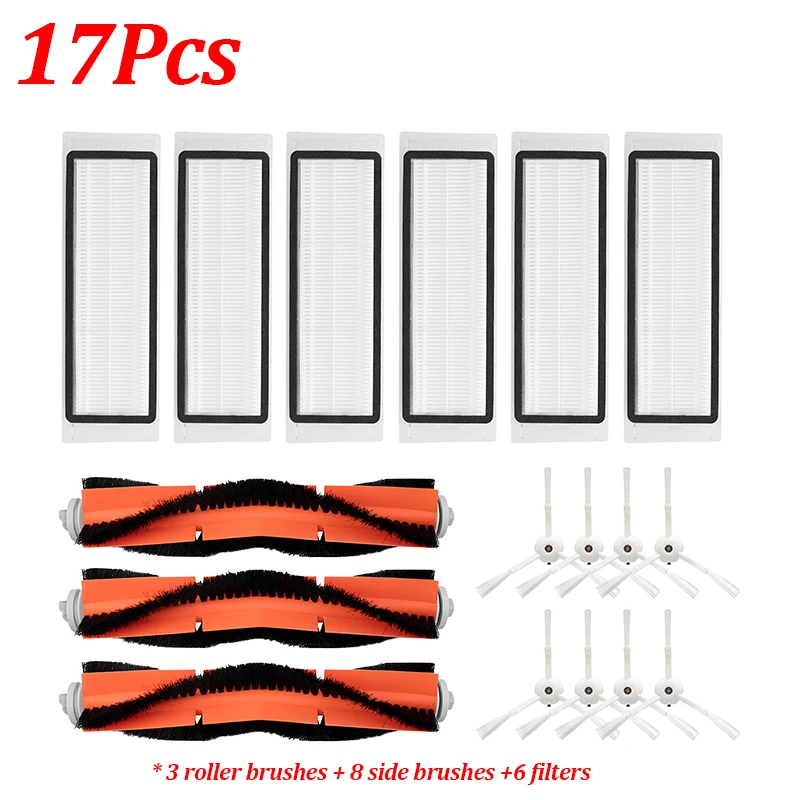 Моющийся воды Hepa фильтр основной щетки боковая щетка для пылесоса Xiaomi Roborock MI band 1S