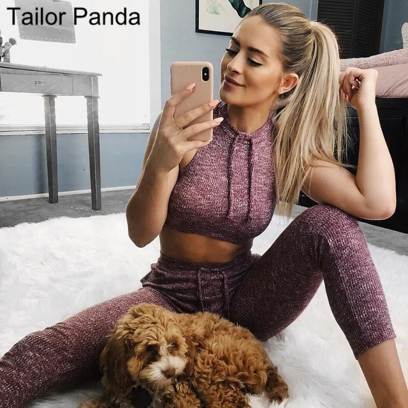 Женская спортивная одежда комплект из 2 предметов для йоги фитнеса тренировок