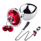 Металлическая Анальная пробка с маленький колокольчик имеет гладкую ощупь Анальная пробка SM БДСМ шарик анальный расширитель Секс-игрушки для Для мужчинДля женщин Для мужчинпарГей флирт