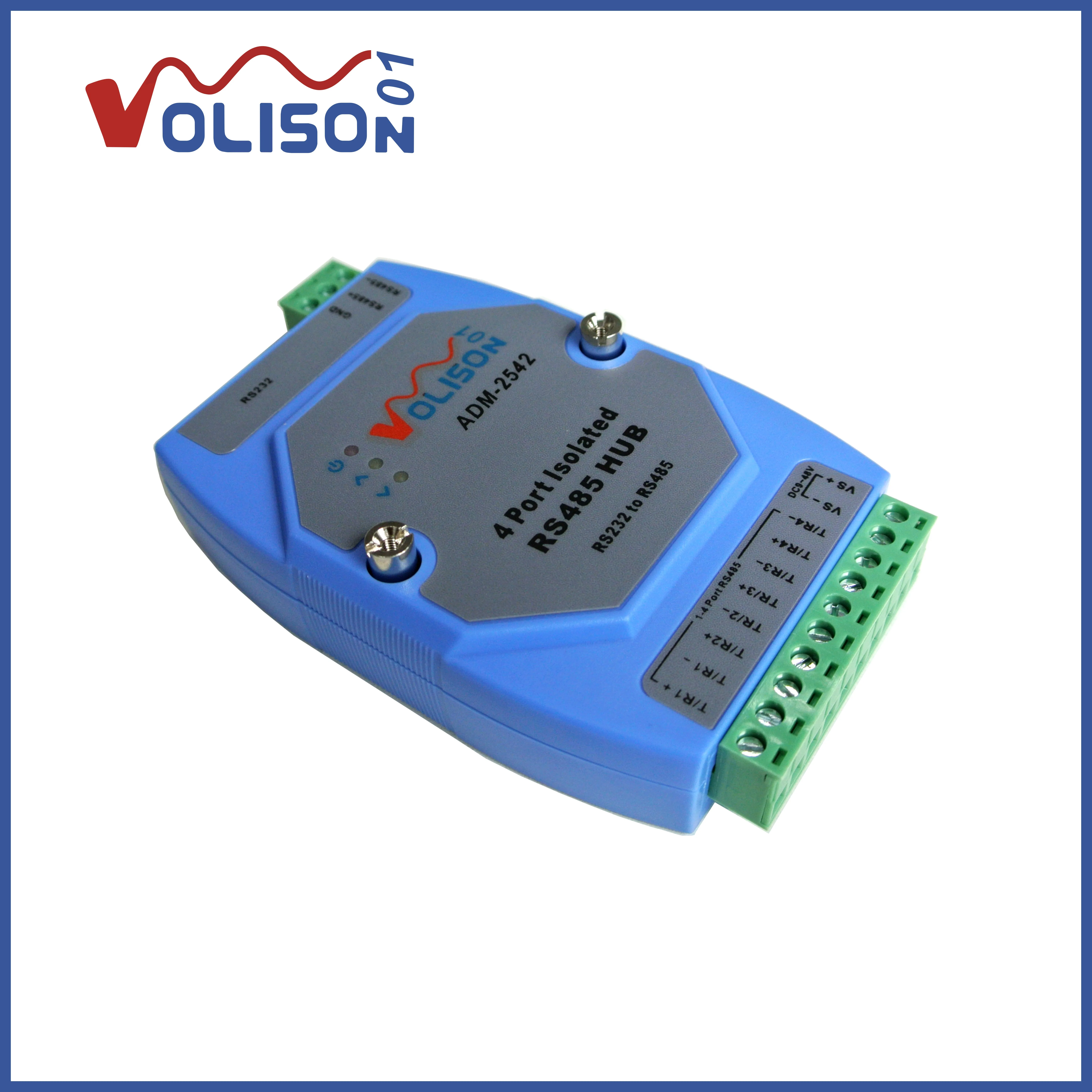 4-полосный изолированный 485 концентратор 4-портовый RS485 разветвитель 1 точка 4 sharer