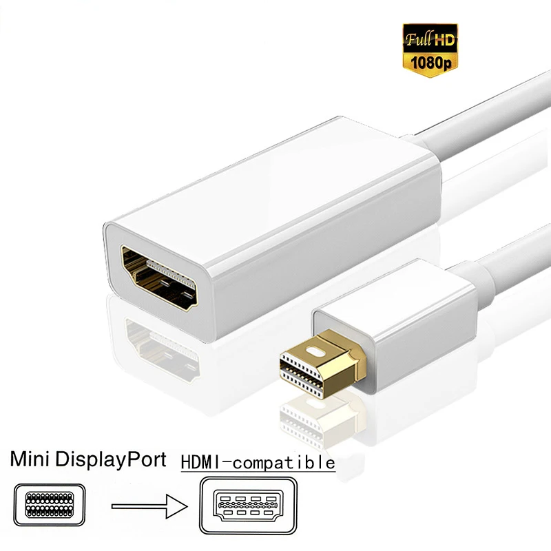 Переходник с Mini DP на HDMI совместимый кабель адаптер мини порт дисплея Порт для Apple