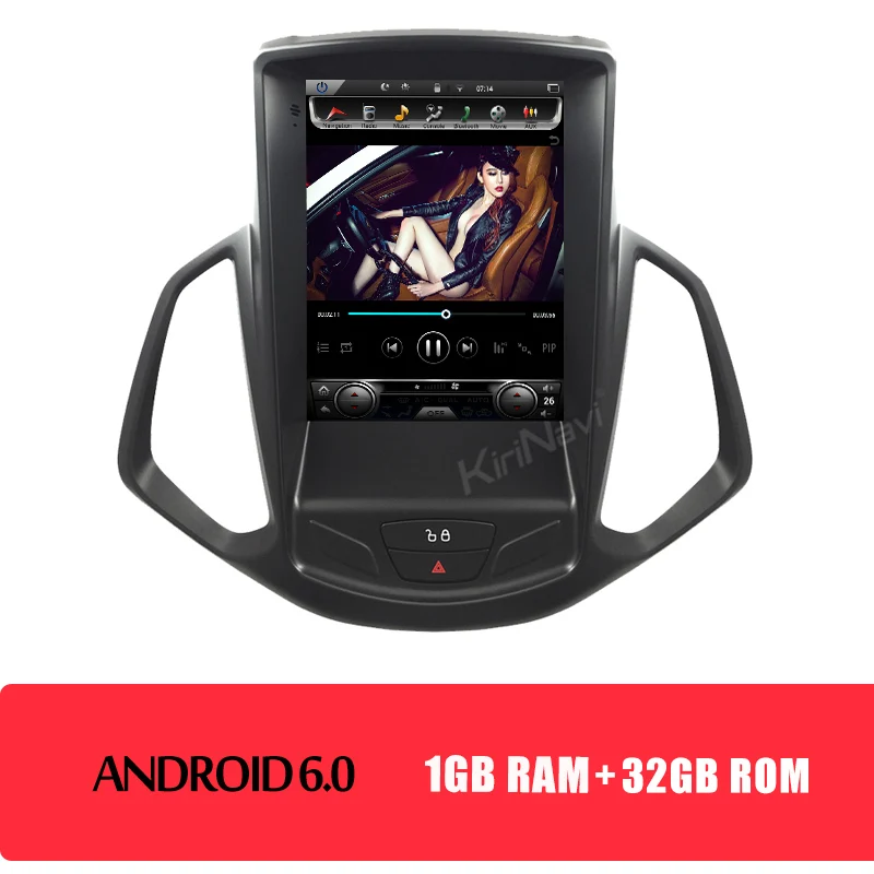 Android Car Radio KiriNavi вертикальный экран Tesla стиль Android 8,1 10,4 ''автомобильное радио gps навигация для Ford Ecosport автомобильный Dvd мультимедиа 2013 - Цвет: Android Car Radio