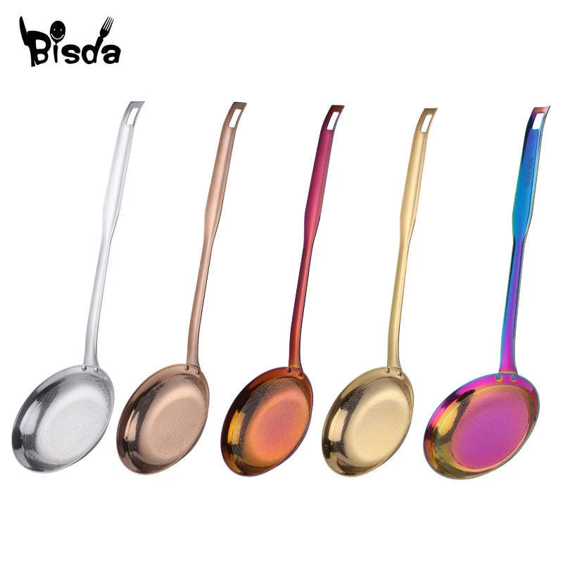 Масляный скиммер пельмени фильтр для жарки фотодуршлаг из нержавеющей стали 4