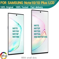original super amoled note10lcd for samsung galaxy note 10 plus n970f n975f display note10 lcd touch screen digitize with dots