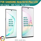 Оригинальный SUPER AMOLED NOTE10 ЖК-дисплей для SAMSUNG Galaxy Note 10 Plus N970F N975F дисплей Note10 + ЖК сенсорный экран дигитайзер с точками