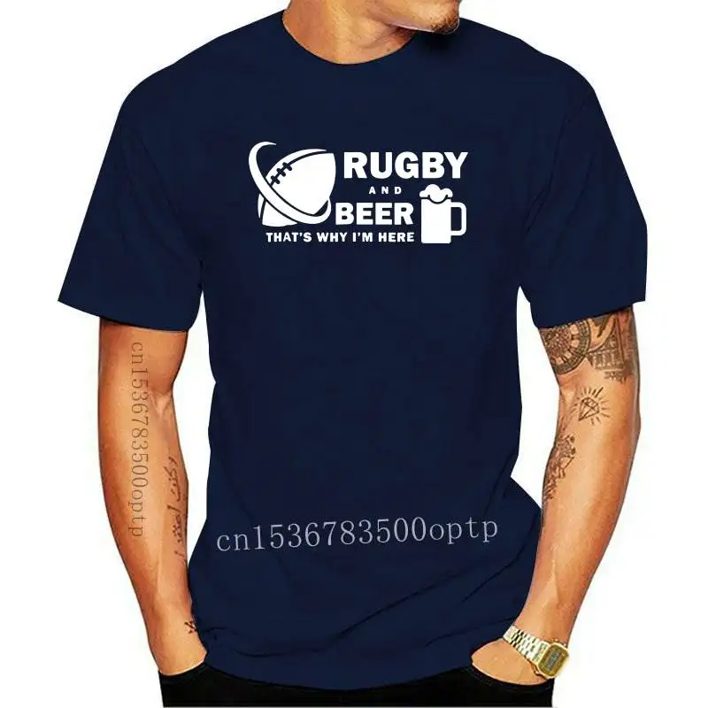 

New Rugby Love Beer Funny Unisex Graphic Fashion 2021 Cotton Short Sleeve T Shirts O-Neck Harajuku T-shirt