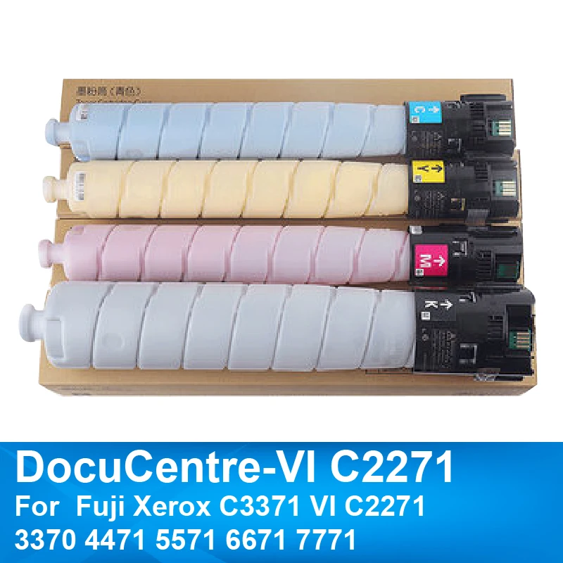 

500gBK 293gCMY Compatible For Fuji Xerox C3371 DocuCentre-VI C2271 C3370 C4471 Toner cartridge ApeosPort-VI C5571 C6671 C7771