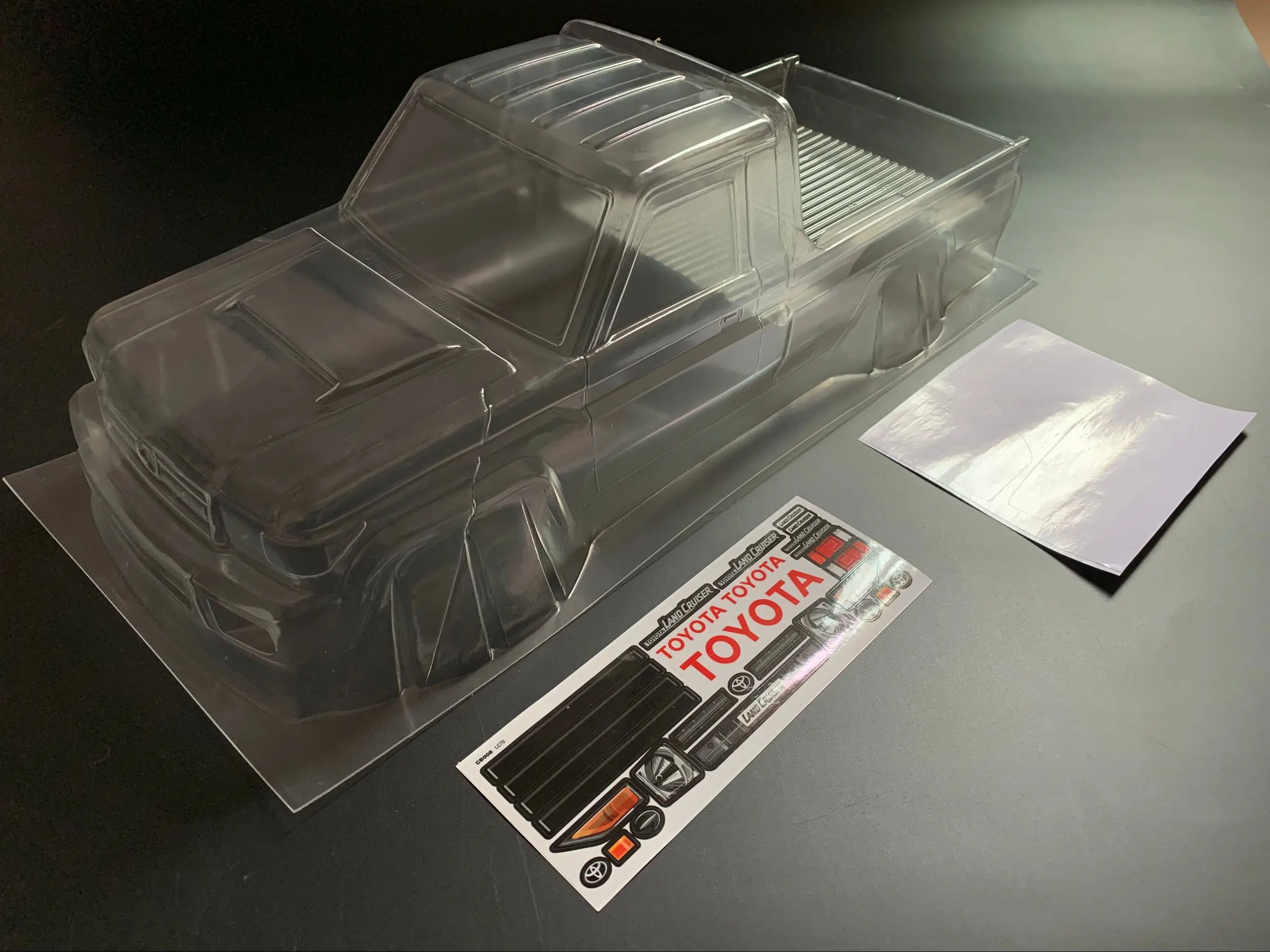 1/10 Scale RC прозрачная грузовая база колесная 313 мм подходит для осевых Scx10II AX90046 AX90047