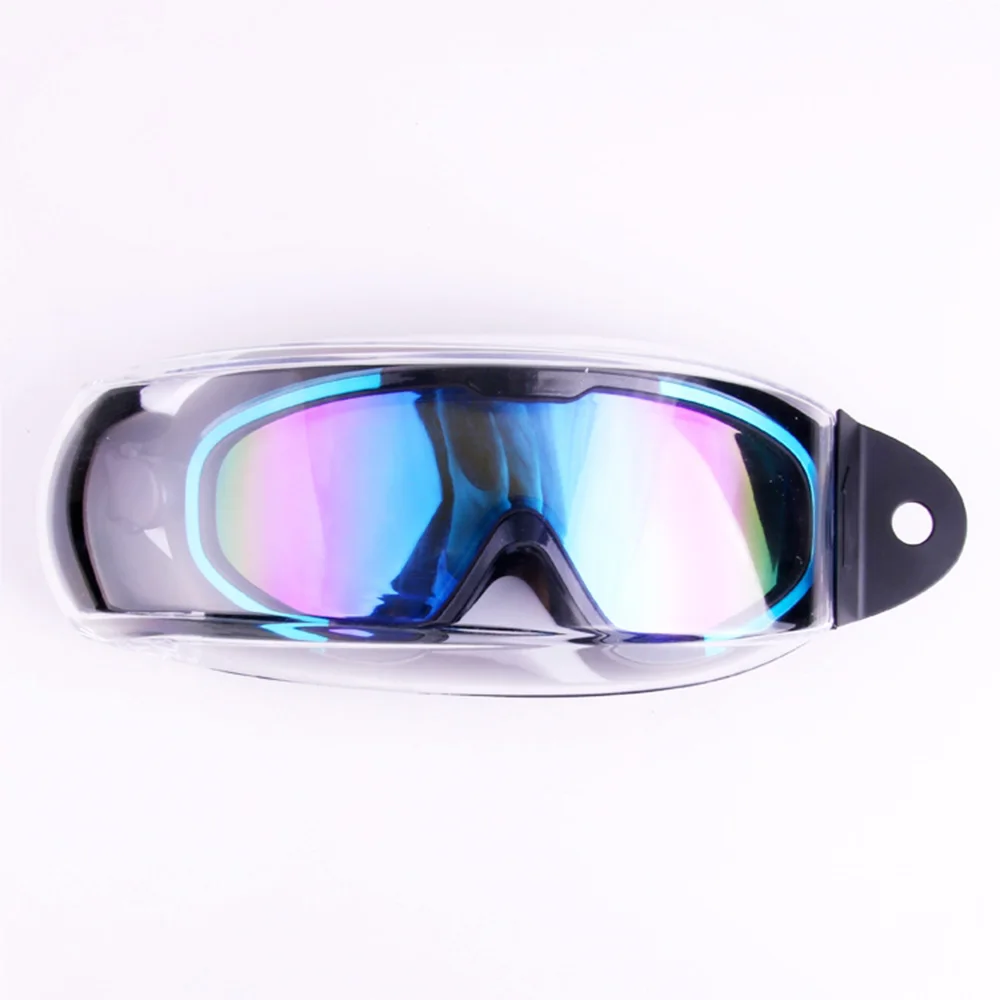 

Swim Goggles Big Frame Anti-Fog Adjustable Swimming Glasses Electroplate Waterproof Swimming Goggles Eyeglasses for Adult
