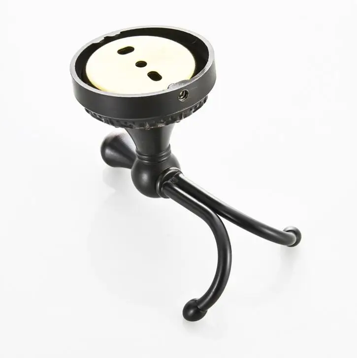 Черные крючки для халата в ванную комнату латунные подвешивания одежды крючок