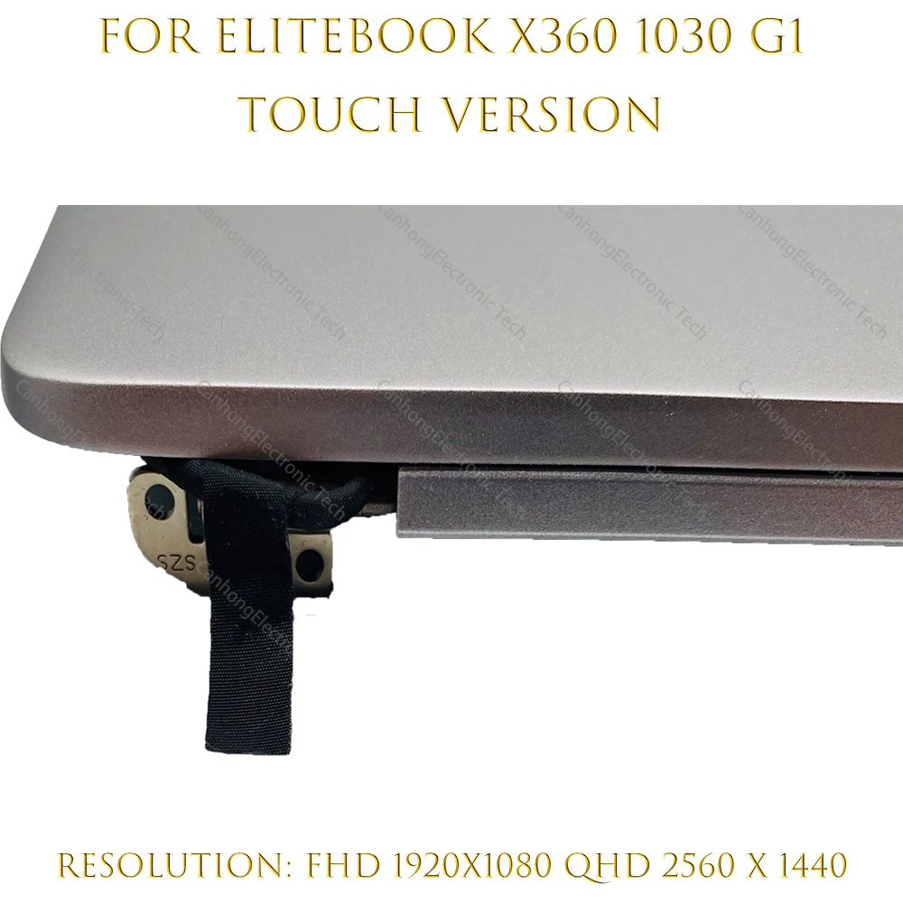 Новый ЖК-дисплей 13 3 дюйма FHD QHD + для HP EliteBook 1030 G1 сенсорный экран полная сборка