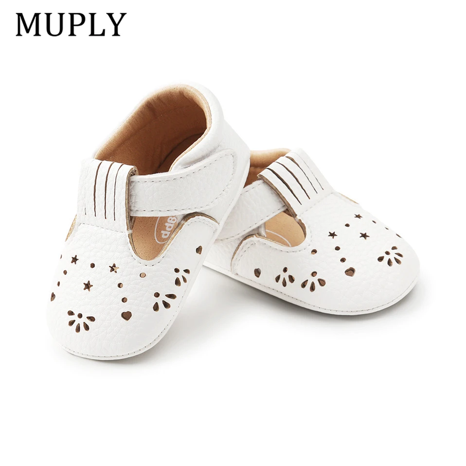 2022 New Baby Girls First Step Shoes Baby Moccasins Soft Bottom Rubber Non-slip Toddler First Walkers Baby Booties Girls Shoes
