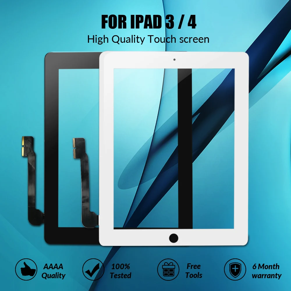 Новый сенсорный экран для iPad 3 4 iPad3 iPad4 A1416 A1430 A1403 A1458 A1459 A1460 Замена ЖК-экрана |