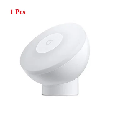 1pcs Xiaomi Mijia светодиодный индукционный ночной светильник 2 лампы регулируемая яркость инфракрасный умный датчик человеческого тела с магнитной основой - Цвет: 1pcs