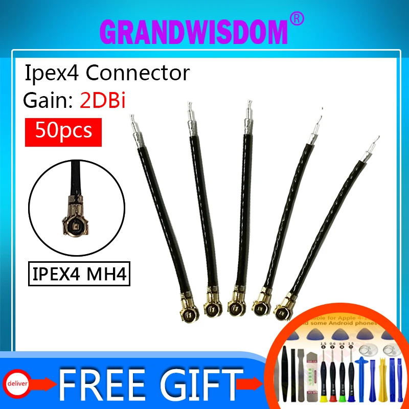 

50 шт. IPEX IPEX4 MH4 приемник Антенна запасная часть UAV антенна 10 см Совместимость с RC Multirotor FPV Квадрокоптер