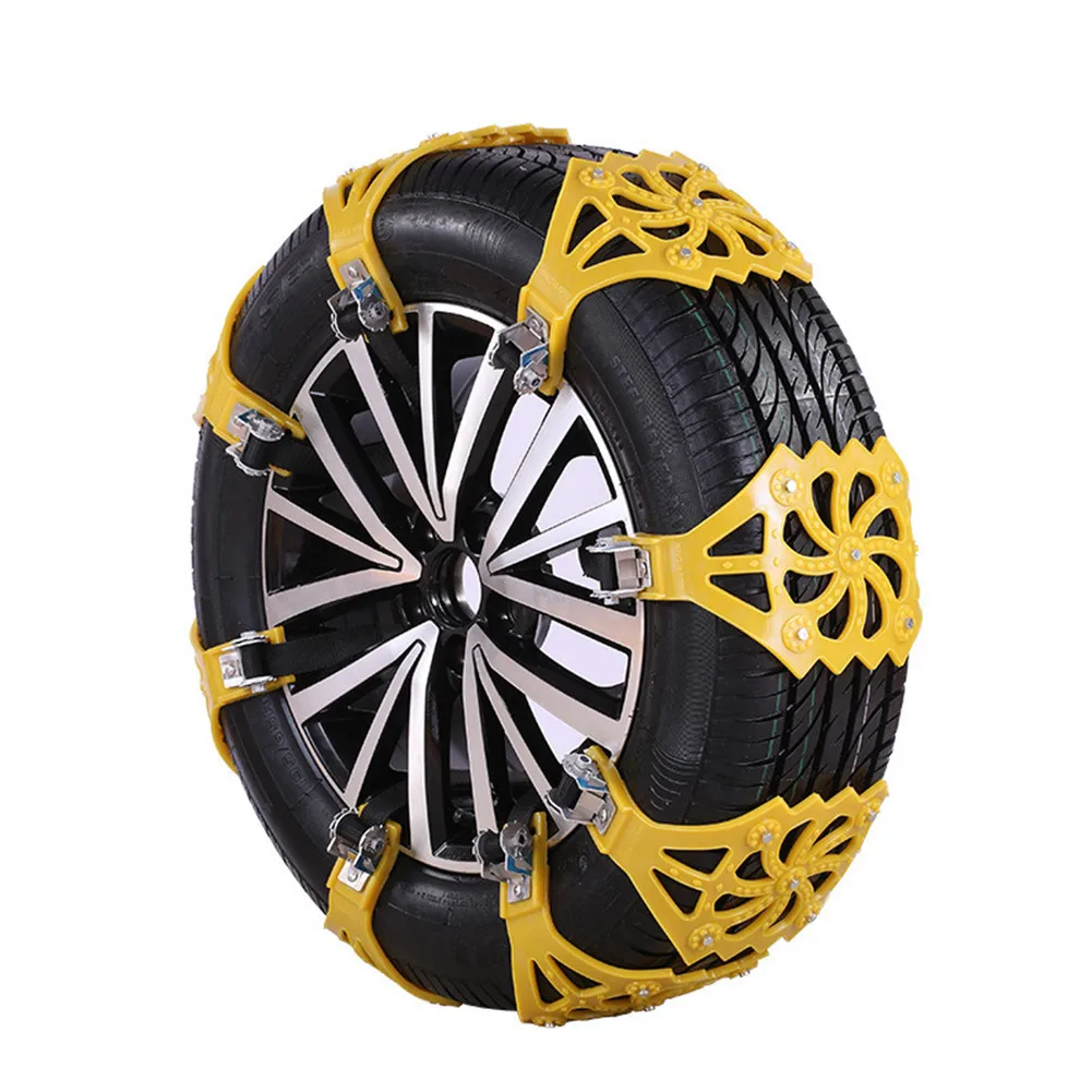 Противоскользящие цепи для автомобильных шин утолщенная цепь снега грязный