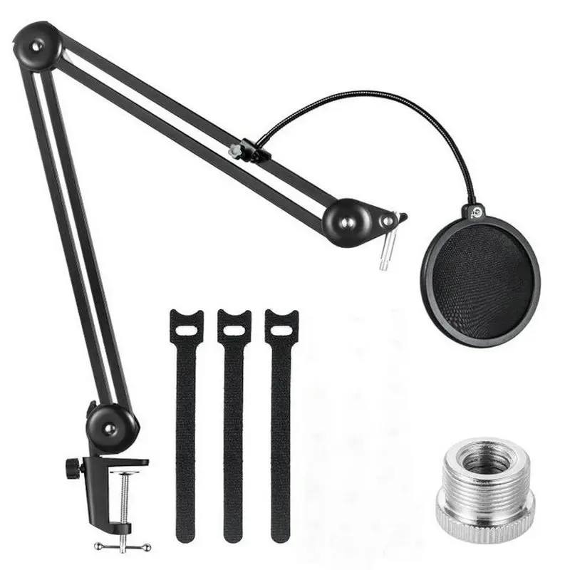 Подставка для микрофона Blue Yeti с микрофонным поп-фильтром и амортизационной стрелой, ножничным кронштейном для микрофона BM 800 (art.: 3920cbdd00f97) - 3920cbdd00f97
