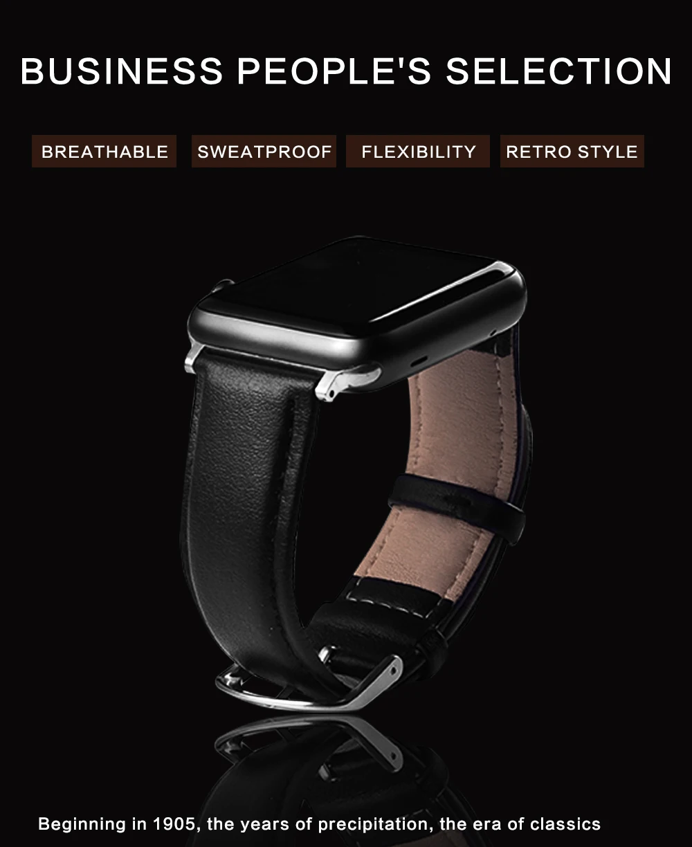 Ремешок для apple watch ремешок из натуральной Кожаный ремешок 38 мм 40 мм, ремешок для наручных часов iwatch, 44 мм 42mm5/4/3/2/1 браслет аксессуары